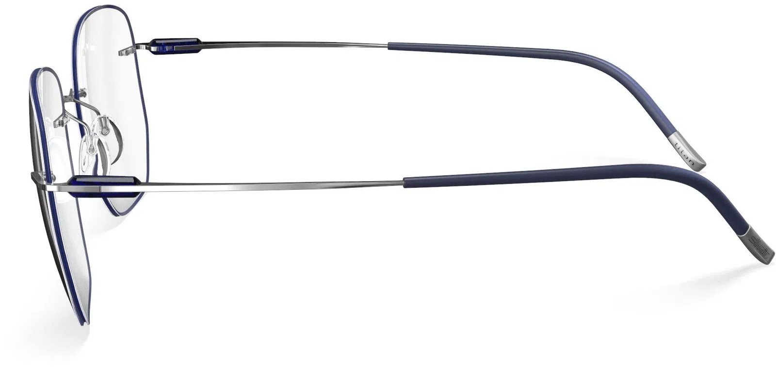 Silhouette Purist Color Groove Demo Rimless 5561 Eyeglasses - view 110
